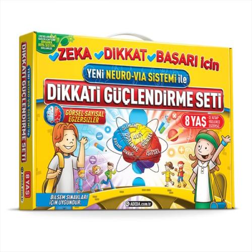 Dikkati Güçlendirme Seti 2. Sınıf – 8 yaş- Neuro-Via %25 indirimli Doç