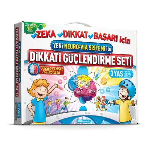 Dikkati Güçlendirme Seti Anasınıfı – 3 Yaş Neuro-Via %25 indirimli Doç