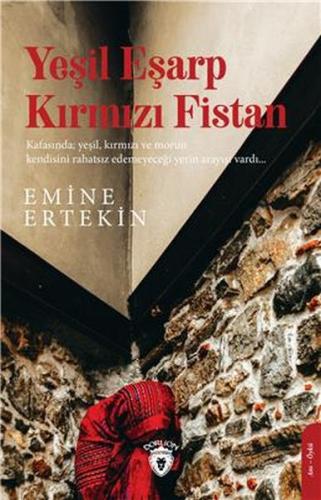 Yeşil Eşarp Kırmızı Fistan %25 indirimli Emine Ertekin