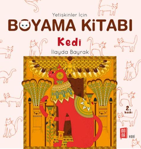 Yetişkinler İçin Boyama Kitabı - Kedi %10 indirimli İlayda Bayrak