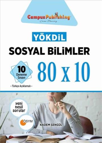 YÖKDİL Sosyal Bilimler 80x10 10 Deneme Toplam 800 Soru Kadem Şengül