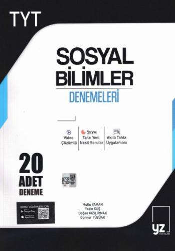 YZ Yayınları 2021 TYT Sosyal Bilimler Denemeleri 20 Adet Deneme %10 in