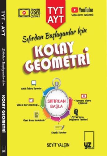 YZ Yayınları TYT - AYT Sıfırdan Başlayanlar İçin Kolay Geometri %10 in