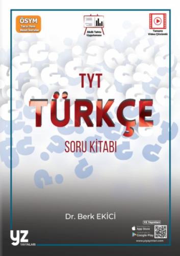 YZ Yayınları TYT Türkçe Soru Kitabı %10 indirimli Berk Ekici