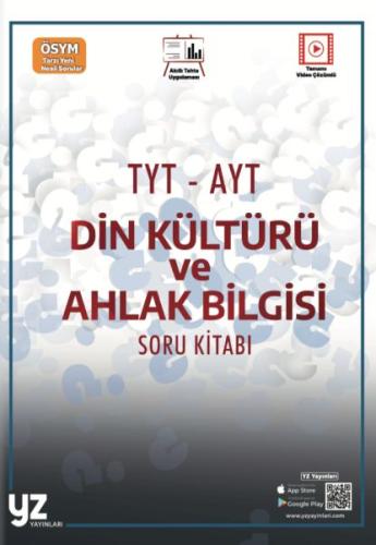 YZ Yayınları YKS TYT - AYT Din Kültürü ve Ahlak Bilgisi Soru Kitabı %1